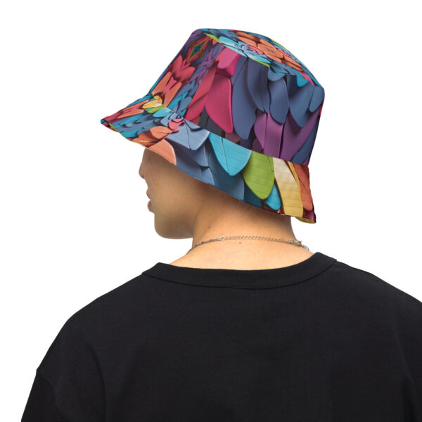 Reversible Feathers bucket hat