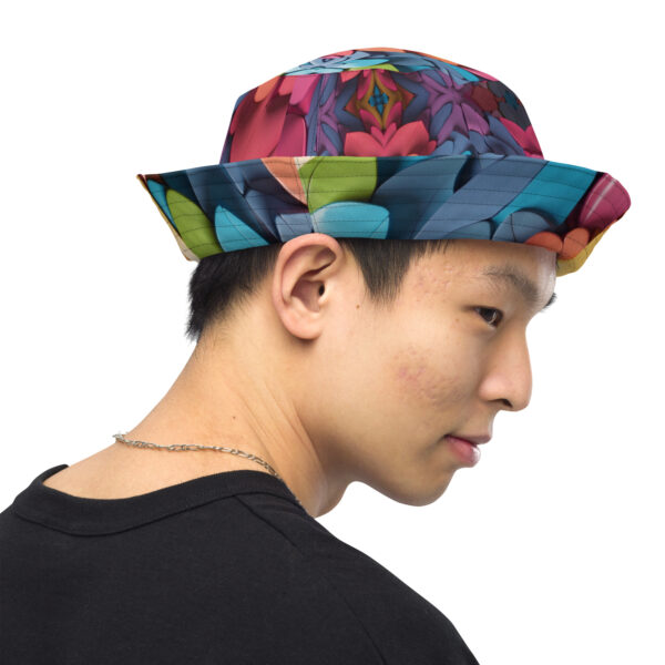 Reversible Feathers bucket hat
