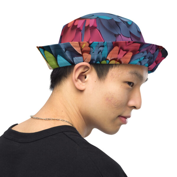 Reversible Feathers bucket hat