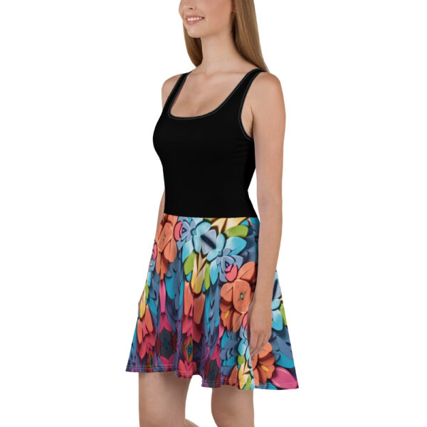 Feathers Skater Dress