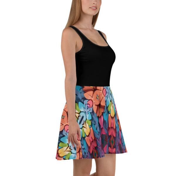 Feathers Skater Dress
